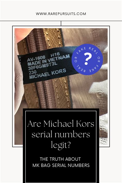 how to spot original michael kors bag|Michael Kors serial number checker.